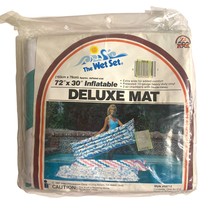 Vintage 1987 INTEX The Wet Set 72&quot; x 30&quot; Inflatable Deluxe Mat #59712 - £37.36 GBP