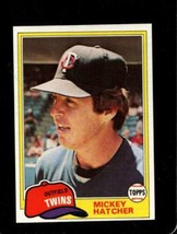 1981 TOPPS TRADED #768 MICKEY HATCHER NM TWINS *X73903 - $0.98