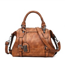 Women Vintage Handbag Purses Soft Leather Shoulder Bag Designer Female Casual To - £41.74 GBP