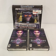 StarCraft Battle Chest + II Heart of the Swarm Expansion Set PC Video Game 1999 - £26.62 GBP
