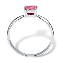 PalmBeach Jewelry Birthstone .925 Solitaire Stack Ring-October-Tourmaline - £25.43 GBP