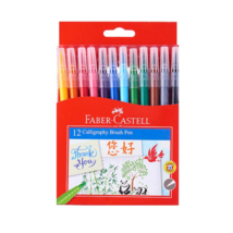 FABER CASTELL Calligraphy Brush Pen 12 Color - £25.95 GBP