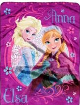 Disney Throw Blanket Frozen Anna Elsa Purple New - $49.95