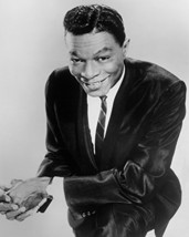 Nat &#39;King&#39; Cole Smiling Cool Pose In Black Suit 16X20 Canvas Giclee - £55.46 GBP
