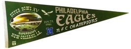 Philadelphia Eagles Vintage 1981 Super Bol XV Banderole - £45.75 GBP