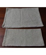 JC Penny Home Bathroom Kitchen Hand Towel Wash Rag Green Check 2pc - £10.80 GBP