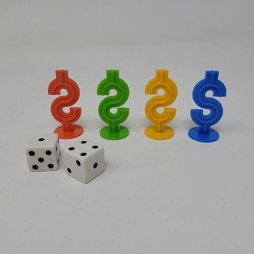 1977 Gambler Board Game Replacement Pieces Parker Brothers Dollar Sign w/ Dice - $14.01
