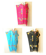 KG66 Dragonfly Women Kaftan Plus VNeck Caftan Kaftan Tunic Hippy Dress u... - $29.90