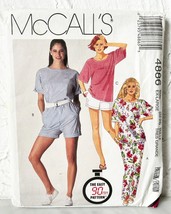McCall&#39;s Pullover T-Shirt-Pants-Shorts Sewing Pattern 4886 Misses XL 22-... - $11.35