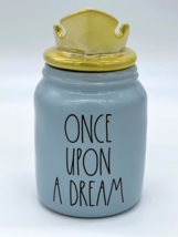 Rae Dunn Disney Once Upon a Dream Blue Mug Crown Topper Princess Sleeping Beauty - £37.05 GBP