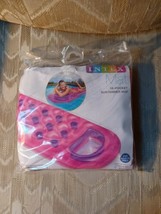 Intex 18 Pocket Suntanner Mat Pool Float Inflatable Pink Purple 74&quot;x28&quot;... - £19.54 GBP