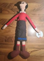 Vintage 1994 Olive Oyl Oil Plush Doll 24&quot; Play by Play With Original Tag... - $29.69
