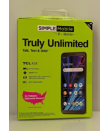Simple Mobile Truly Unlimited TCL A3X Android 11 Smartphone Model A600DL... - $75.23 CAD