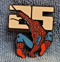 Spider-Man 25th Anniversary Marvel Comics 1986 Promo Plastic Pin Button ... - $12.86