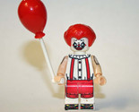 Building Block Sad Scary Clown Halloween Horror Minifigure Custom - $6.00
