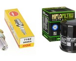 Oil Filter &amp; NGK Spark Plug Tune Up Kit For 2000-2002 Kawasaki KVF300 Pr... - $13.59