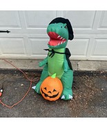 Halloween Rexi the Witch Dinosaur Airblown Inflatable Gemmy 3.5ft Tall - $24.74