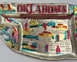 Vintage Oklahoma State Metal Ashtray Jewlery Tray Souvenier SKUPB184 - $34.99