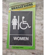 Women&#39;s Bathroom Sign Includes Braille - $21.57 CAD