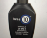 He&#39;s A 10 Miracle 3-In-1 Shampoo Conditioner Body Wash 10 oz - $17.77