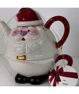 Tea Pot Santa Claus Christmas Ceramic Design Art New - $33.78 CAD