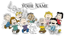 New Vinyl Personalized Peanuts Gang Snoopy Checkbook Cover - $9.75