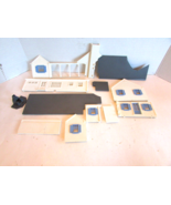 Vtg Bachmann Plasticville 1-1/2 Story Ranch House Grey Roof 0-027 M34 - $14.20