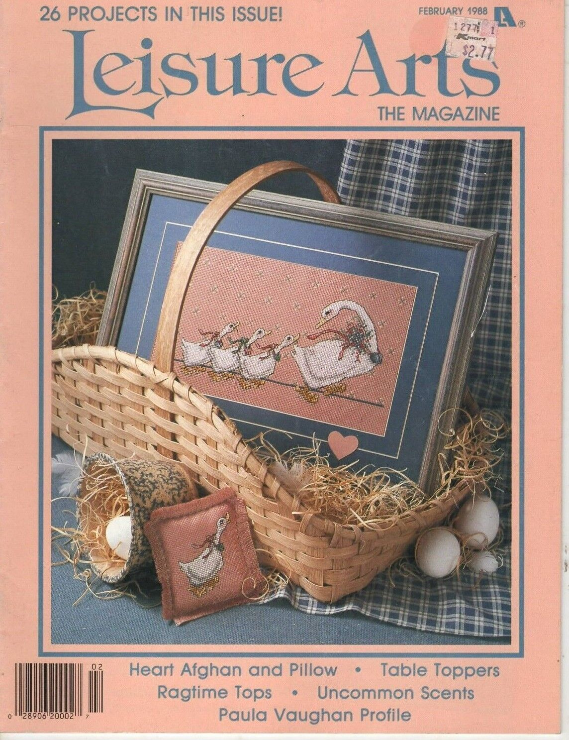 Primary image for Leisure Arts The Magazine Feb 1988 - Cross Stitch, Knit, Crochet Patterns