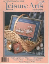 Leisure Arts The Magazine Feb 1988 - Cross Stitch, Knit, Crochet Patterns - $8.51