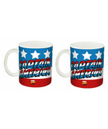 2 PK Zak! Marvel Captain America Coffee Mugs Blue Mug 11.5 oz BRAND NEW ... - £13.60 GBP