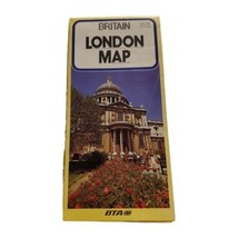 Great Britain London City Street Highway Map England UK VINTAGE OFFICIAL  - £7.44 GBP