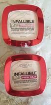2 Packs Loreal-Infallible-24H Fresh Wear-Foundation In A Powder 5 Pearl ... - £11.77 GBP