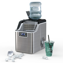 Portable Ice Maker 40Lbs/24H Countertop Self-Cleaning with Ice Scoop and... - £238.64 GBP