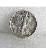1943 Silver Coin Half Dollar Walking Liberty - $705.33 MXN