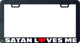 Satan Loves Me Devil license plate frame holder - £5.43 GBP