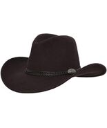 Outback Trading Company Men&#39;s 1307 Shy Game Western Hat Cowboy Brown - $1,278.20 MXN