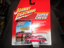 2002 Johnny Lightning Super Chevy "1956 Chevy Nomad" Mint Car On Sealed Card - $4.00