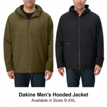 Dakine Men's Hooded Jacket Water Resistant Wind Resistant Lightweight Ne... - $34.97