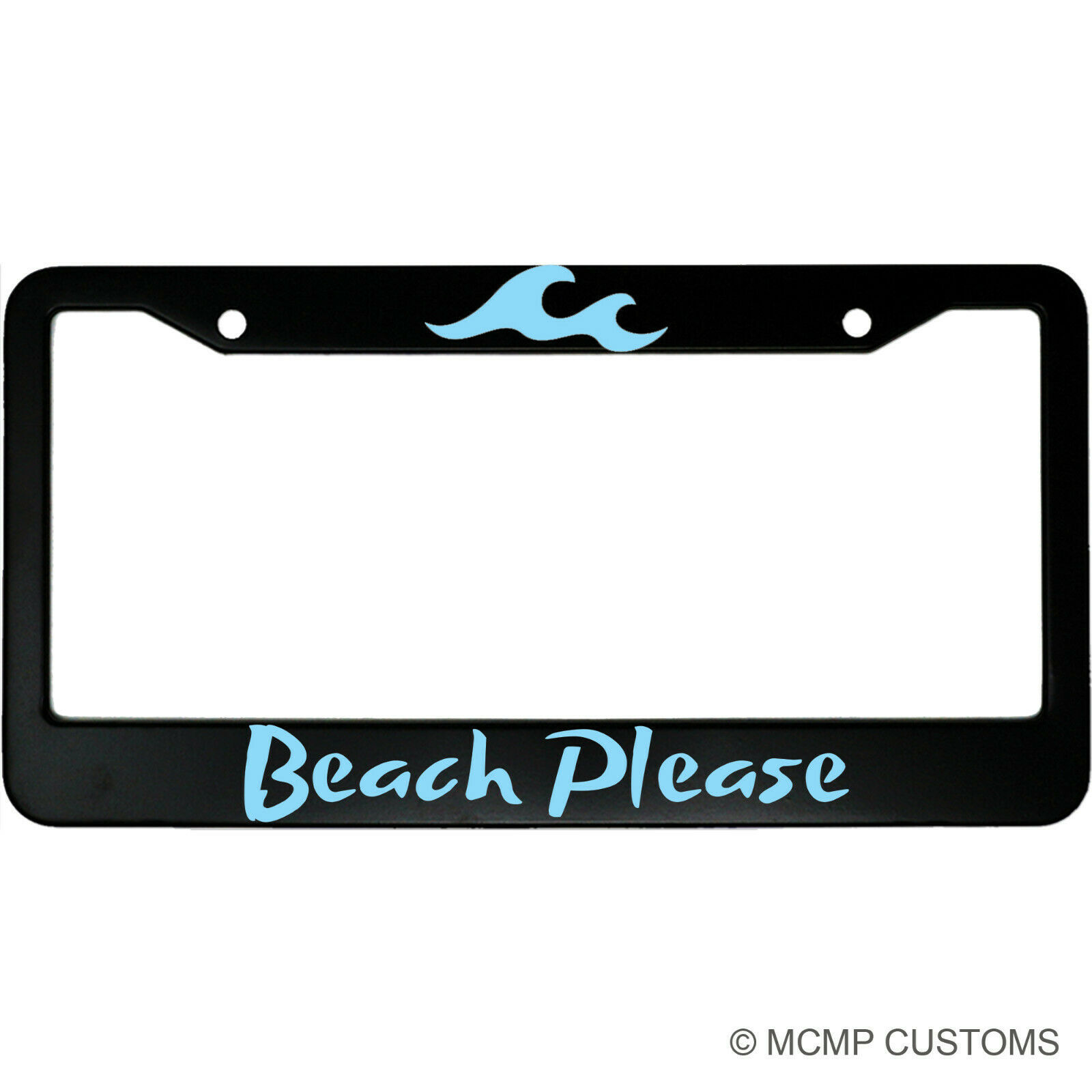 Beach Please Aluminum Car License Plate Frame - $18.95