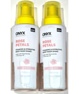 2 Pk Onyx Professional Rose Petals Foaming Hydrating Body Wash Shake Ros... - $35.62 CAD