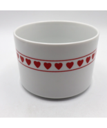 Vintage White Bowl with Red Hearts Especially for You by FTDA Planter Va... - $12.00