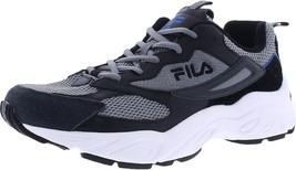 Fila Men’s Envizion Running Walking Casual Shoes,Grey/Black/Blue,12M - £64.94 GBP