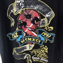 Southpole T Shirt XL Skull Embellished Street wear Signature Series USA Y2K Vtg - £15.46 GBP