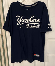 Yankees Baseball Nike Men&#39;s T Shirt Size Large - $17.74