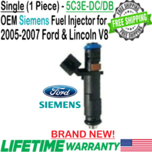 NEW OEM Siemens x1 Fuel Injector for 2005-2007 Ford &amp; Lincoln 4.6L 5.4L 6.0L V8 - £81.35 GBP