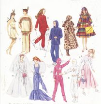 11-1/2&quot; Barbie Ken Doll Costumes Clothes Ski Native Mermaid Space Sew Patterns - £13.50 GBP