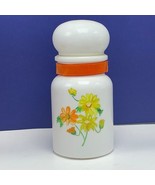 Apothecary container Belgium D Rieger 1979 vtg mcm canister milk glass F... - $64.30