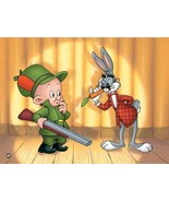 Warner Bros. &quot;GROUCHO BUGS&quot; Bugs Bunny &amp; Elmer Fudd Animation Giclee Gift - £194.62 GBP