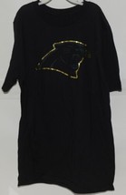 NFL Licensed Carolina Panthers Youth Large Black Gold Tee Shirt - £16.01 GBP