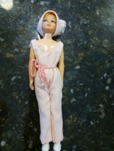 Mod Vintage Barbie Skipper 1967 Taiwan Pink Dress Scarf - Damaged Leg - £27.53 GBP
